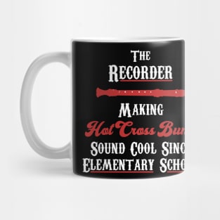 Hot Cross Buns Recorder Mug